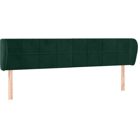 Maison Exclusive - Cabecero de terciopelo verde oscuro 203x23x78/ (1/5)