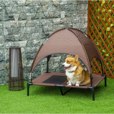 Mobili giardino lettino con baldacchino in metallo OKMYHOME (1/3)