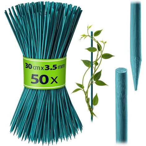 Tuteurs en bambou naturel 30 cm Lot de 50 tuteurs 3,5 mm Support stable pour semis et fleurs Jardina (1/5)