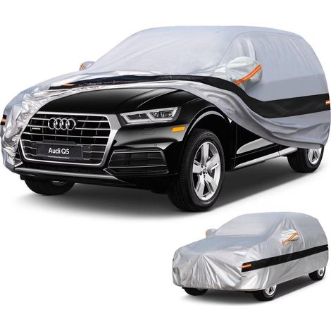 Autoabdeckung SUV 10 Lagen 100% Wasserdicht für Audi Q5 (2008-2025) Silber (1/5)