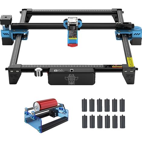 Grabadora láser CNC, grabado de precisión, amplia compatibilidad con materiales, kit de 5 piezas, EU-g, TTS-10 PRO-d (1/2)