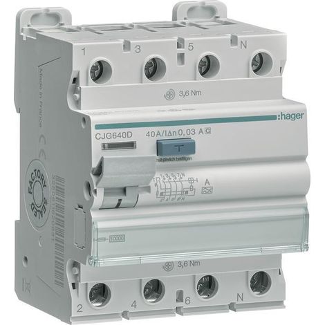 Hager FI-SCH Interruttore differenziale 40A 30mA 10kA