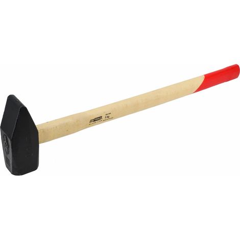 Martillo forjador Awtools Black Line 5,0 kg con mango de madera, ideal para trabajos pesados de forja, cabeza de acero templado, diseño ergonómico y duradero