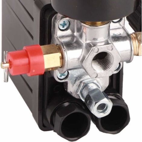 Pressostat - 0.5-0.8 MPa - 220 V - 15 A - Pour Compresseur d'Air - 1 Pièce (1/4)