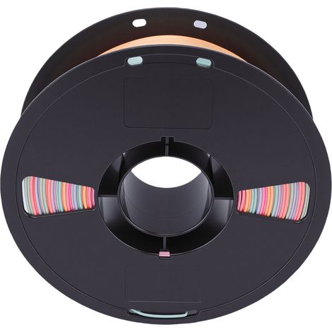 Bobine filament PLA pour imprimante 3D Bambu Lab dégradé multicolore satiné bonbon 1.75mm 1kg fourniture impression 3D (1/5)