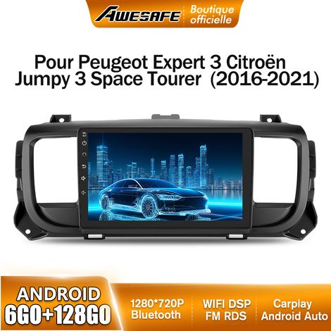 AWESAFE Autoradio Android 13 pour Peugeot Expert 3 Citroën Jumpy 3 Space Tourer (2016-2021) 6Go+128Go 9'' écran Carplay Android Auto (1/5)