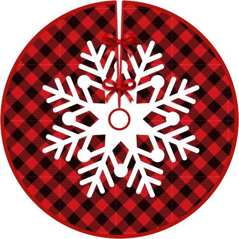 Jupe de sapin de Noël, 2 pièces de tapis de sapin de Noël de 90 cm de diamètre, décoration de sapin de Noël, décoration de la maison (1/5)