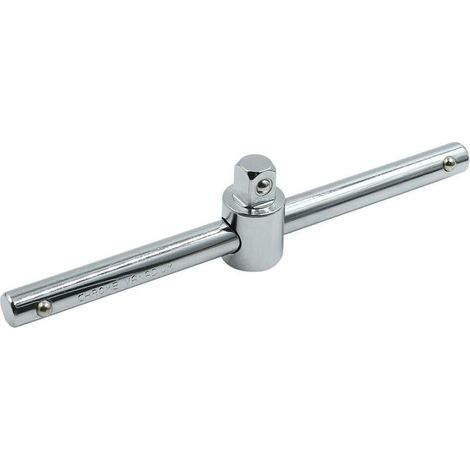 Clé à douille coulissante à poignée en T de 3/8" avec boules de détente à ressort pour un engagement et un contrôle sécurisés de la douille (1/5)