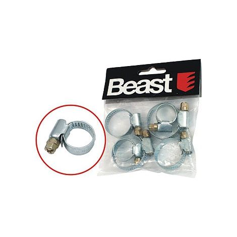 Fascette stringitubo set da 6 pezzi,2 x (10-16, 16-25, 20-32 mm) e set da 8 pezzi, 2x (10-16, 12-22, 16-27, 25-40 mm)Beast-2 x (10-16, 16-25, 20-32 mm) / 6