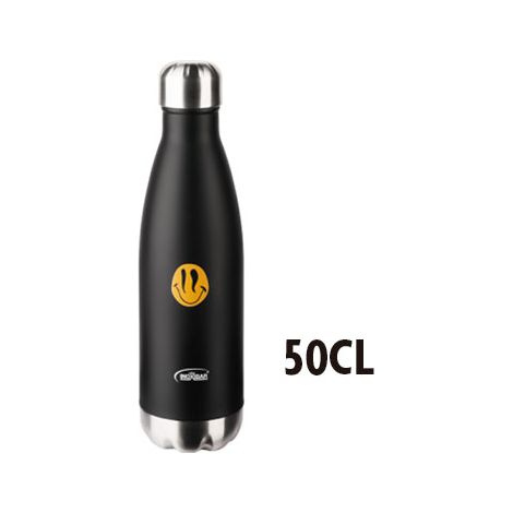 TERMO DRINK SMILEY 50CL NEGRO