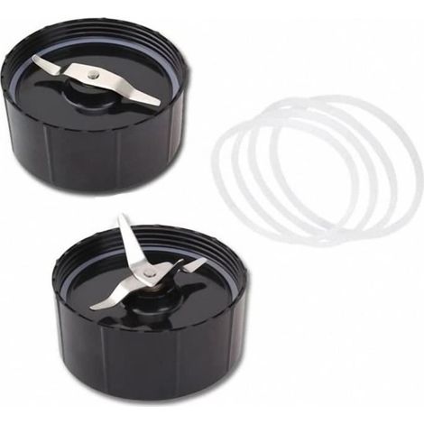 Lames Transversales et Plates de Rechange - PièCes de Rechange avec 4 Joints SuppléMentaires pour MéLangeur 250W Blender Juicer (1/4)