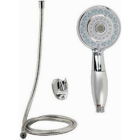 Cleafe - Kit Doccetta Tonda Doccino Soffione Doccia Con Laccio 1,8mt Staffa 59219 Bagno - (1/2)