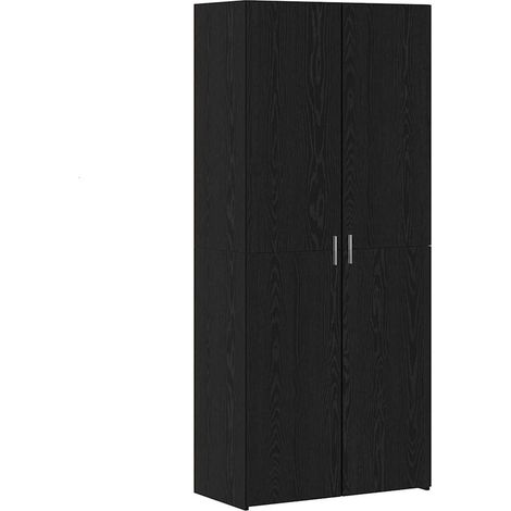 Buffet,Bahut,Haut Armoire Chêne noir 40 x 42,5 x 185 cm Bois d'ingénierie CFW66043 (1/5)