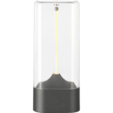 Veilleuse magnétique – Veilleuse tactile interactive Lampe de table tactile LED et accessoire d'éclairage rechargeable par USB pour chevet, salon (gris) (1/5)