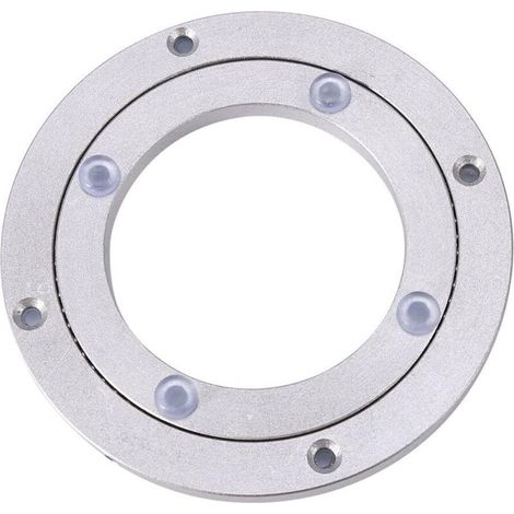 Beijiyi – Plateau tournant 4 pouces – Alliage aluminium renforcé – Charge améliorée – Antidérapant pour bois, verre et marbre (1/5)