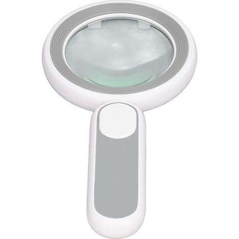 20-fache Handlupe mit 21 LEDs, USB-aufladbar, Berührungsschalter, grau und weiß, für präzises Lesen und Prüfen (1/5)