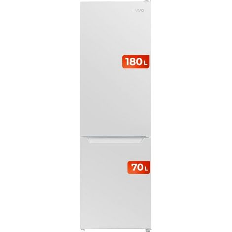 EVVO Frigorífico Combi No Frost, Capacidad Frigorífico 180 L Congelador 70 L, Motor Inverter, 54cm de Ancho, Smart ECO, Multi Ai