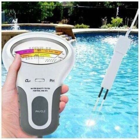 Elektronischer Poolwassertester für pH-Wert und Chlorgehalt, 13 cm Kabel (1/5)