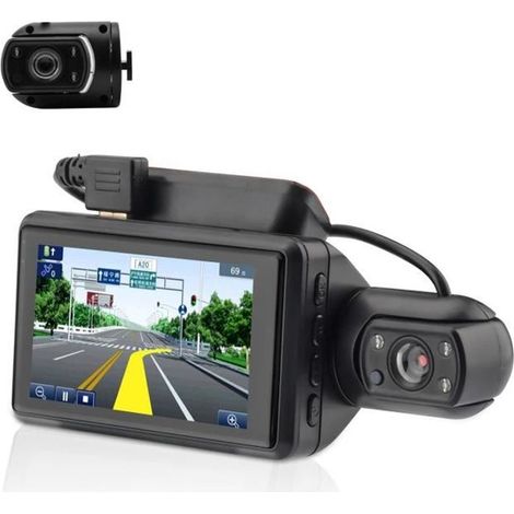 Caméra de Voiture, 3\" Full HD LCD 1080P Double DashCam 170° IPS + Caméra Voiture Embarquée Enregistreur de Conduite-Ywey (1/4)