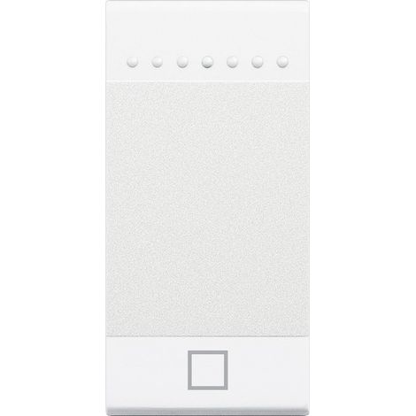 Manette Livinglight MyHOME BUS symbole STOP 1 module blanc BTICINO N4915AEN (1/2)