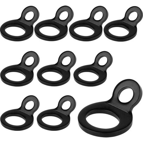 Lot de 10 Anneau Arrimage, Crochet O Remorque en Acier Inoxydable, Anneau de Fixation Anneaux d'arrimage en O pour Remorques, Voitures, Camions, Camping (1/5)