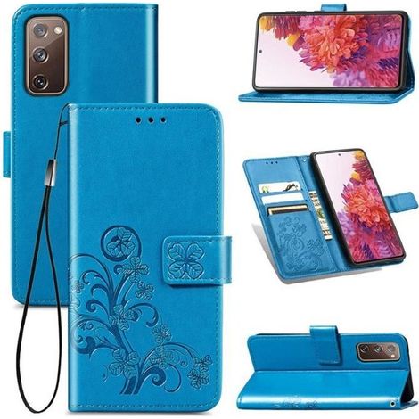 Coque Samsung Galaxy S20 FE , Housse en Cuir Magnetique Portefeuille Etui pour Samsung Galaxy S20 FE 6.5\"[ Bleu]