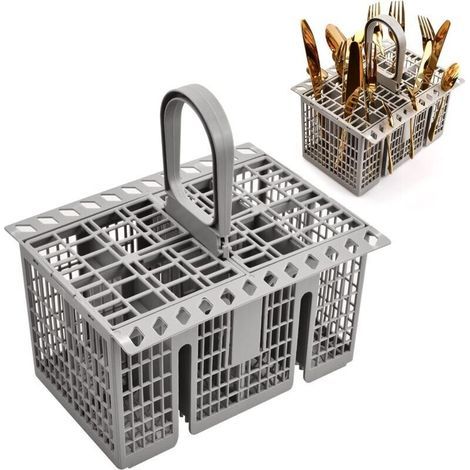 Panier à couverts pour lave-vaisselle, Panier couvert lave vaisselle universel, pour Hotpoint 99673-8729, C00257140, C0038660, Indesit, Whirlpool (1/4)