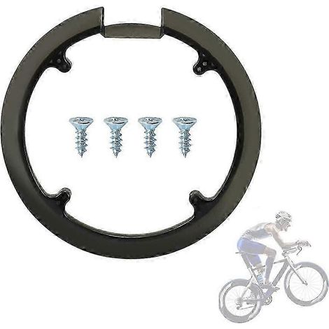 Protection de pédalier pour VTT, compatible avec les vélos de route et VTT (42 et 44 dents), universelle, avec 4 vis (taille S).WHBYV (1/4)