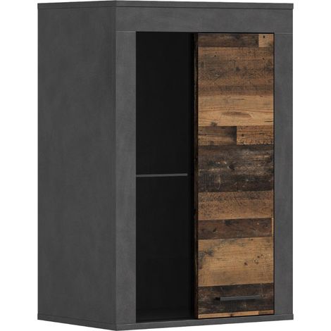 Jam Vitrinenschrank 1 Glastür grau. (1/5)