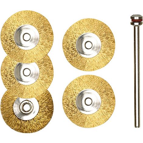 Brosse disque en laiton Ø 22 mm - Proxxon