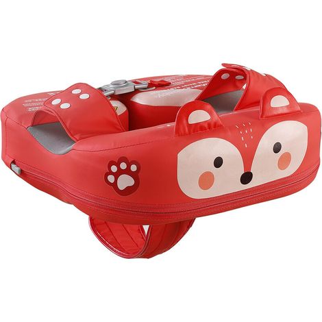 Joli bébé flotteur de natation non gonflable flotteur de natation pour bébé doux imperméable et respectueux de la peau flotteur d'entraînement pour bébés garçons filles de 8 à 36 mois (rouge)
