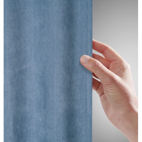 Mömax Fertigvorhang Linus Blau ca. 140x255cm (1/5)
