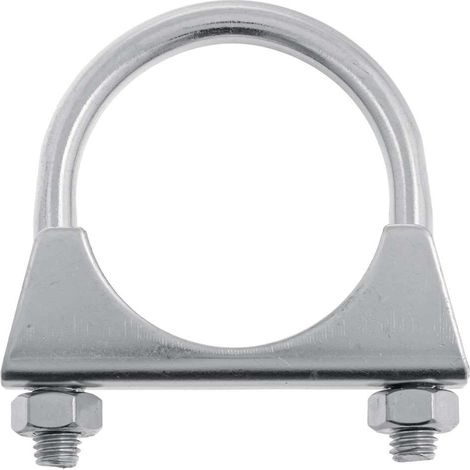 Collier pot échappement universel 83mm tracteur 2 vis tuyau tube acier fixation support serrage à vis voiture véhicule