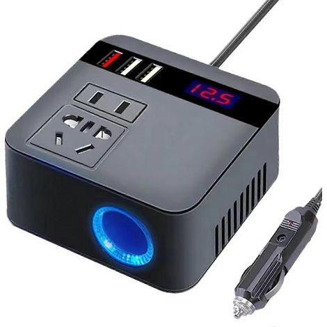 120-W-Kfz-Stromwandler – Steckdosen mit LED-Anzeige – Stromwandler-Adapter (1/5)