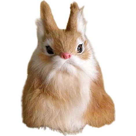 Adorable décoration de fenêtre en imitation de lapin, statue artificielle B-- (1/5)