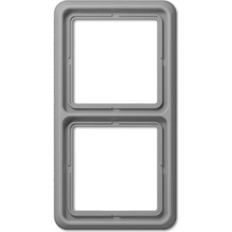 Jung 2 vie Telaio di copertura Coperchio Grigio CD582GR 1 pz. (1/2)