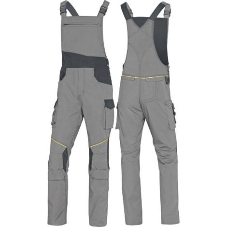 Deltaplus 3295249231309 Salopette da Lavoro Mach 2 Corporate Grigio Chiaro-Scuro Taglia XL Poliestere-Cotone