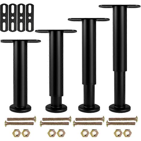 Set mit 4 höhenverstellbaren Bettfüßen (18 bis 32 cm) für Bettgestell (1/5)