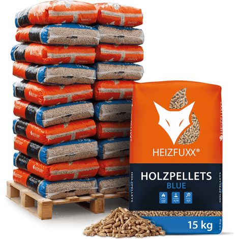 Heizfuxx Holzpellets Blue 15kg x 20 Sack 300kg