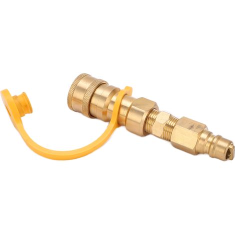 Adaptateur de Gaz Propane 3/8" avec Raccord Rapide Sécurisé pour Appareils de Cuisine