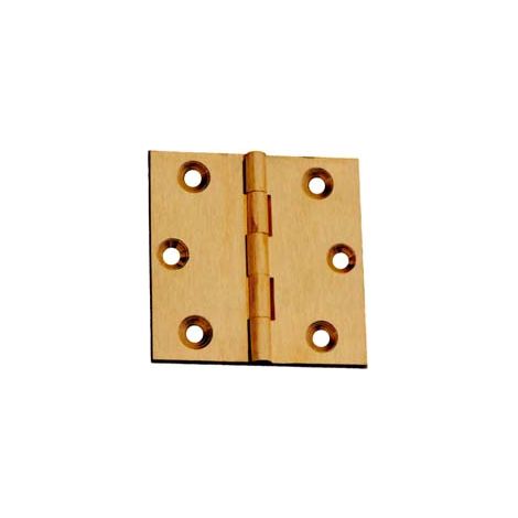 CERNIERE OTTONE FRESATE PIANE- - mm.60x50 - 24 pezzi