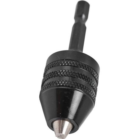 Schnellspannbohrfutter, Schlagschrauber-Adapter, 3-Backen, 1/4"-Sechskantschaft, 0,6–8 mm, schwarz (1/5)