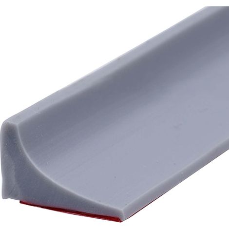 200CM Garde d'eau de douche pliable, Barrière de Douche Seuil Douche Barrage d'eau Autocollante, Anti Débordement Seuil de Douche Barrage D'eau en Caoutchouc, Joint Porte Douche (Gris) (1/5)