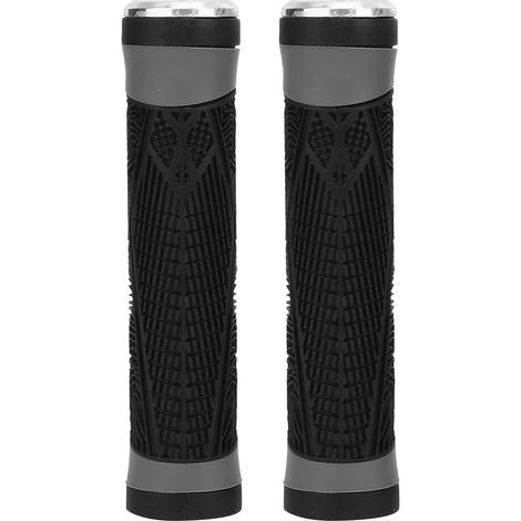 Support de vélo multifonction pour lampe et feu arrière, double collier carbone bleu (1/5)