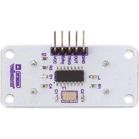 Module Capteur Distance Ultrason - Plage 3 à 550 cm - Résolution 0,3 cm - Angle 15° - 3,3-5 Vcc - Pour Projets Robotique - 1 Pièce (1/3)