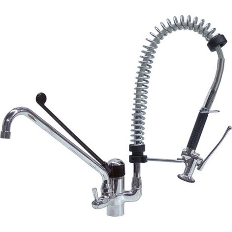 Douche vaisselle avec mitigeur monotrou à levier unique levier long - 1/2 - VIRTUS