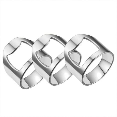 Flaschenöffner in Ringform aus Edelstahl, C (1/5)