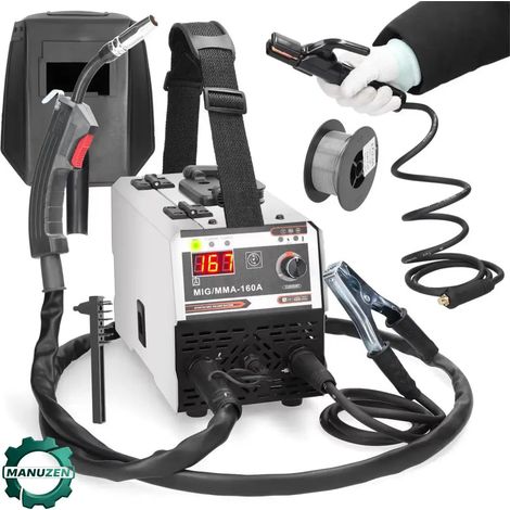 Manuzen - Poste à souder MIG MMA sans gaz 20–120 A — 2-en-1 MIG — MMA 20–120 A (1/3)