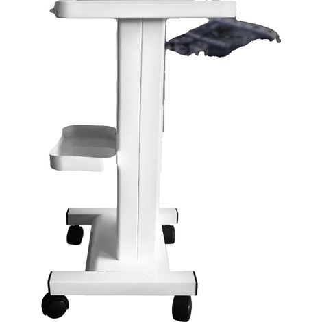 Chariot d'instruments de beauté, en fer et ABS de haute qualité, design à 2 niveaux, capacité de charge jusqu'à 40 kg (88,18 lbs), quatre roues universelles, nécessite un assemblage (1/5)