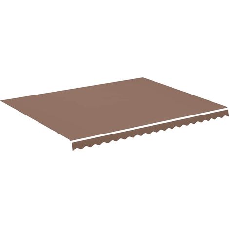 Tessuto di Ricambio per Tenda da Sole Marrone 4,5x3,5 m (1/4)
